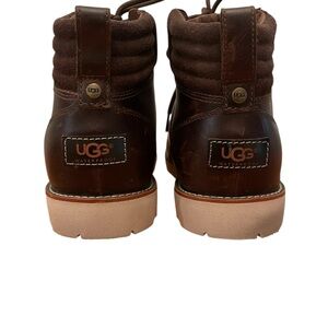 UGG Brwn WATERPROOF Boots Men’s Sz10 Wool Inside Treadlite OutSole LaceUp Chukka